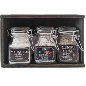 regalos corporativos gourmet sal de mar mongueln triple pack